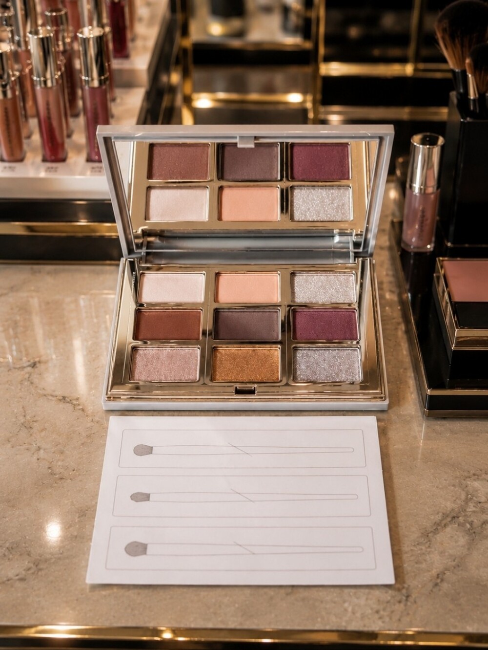 Complex Culture Brand Eye Shadow Eyeshadow Palette Make Up Browns Mica NEW NWT